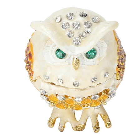 Mini Jewelry Trinket Box Storage Jewelry Display Owl-Shape Ornament Jewelry Box Mini Jewelry Trinket Box Storage Jewelry Display Owl-Shape Ornament Jewelry Box